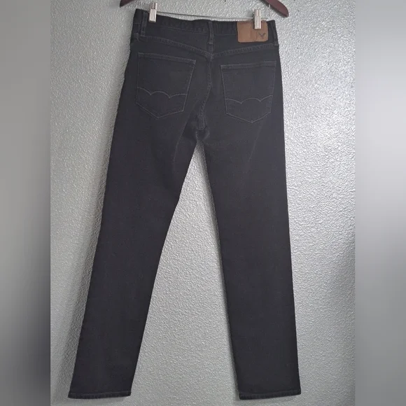 American Eagle Women's Black Straight Leg Jeans Size 29/32 - Picture 2 of 5